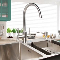 Osmosearmatur 3-vejs HALIFAX rustfrit stl hjglans