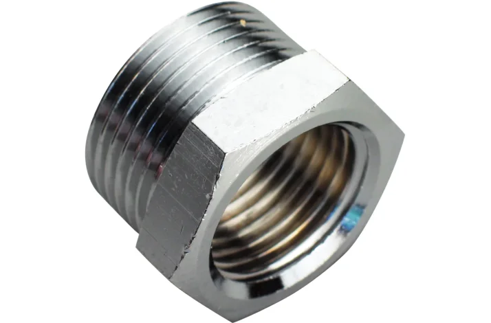 Nippelmuffe forkromet 3/8" x 1/2"