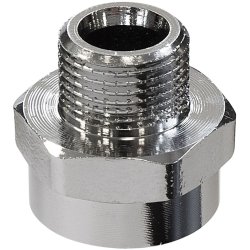 Spidsmuffe forkromet 1/2" - 3/8"