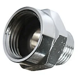 Spidsmuffe forkromet 1/2" - 3/8"